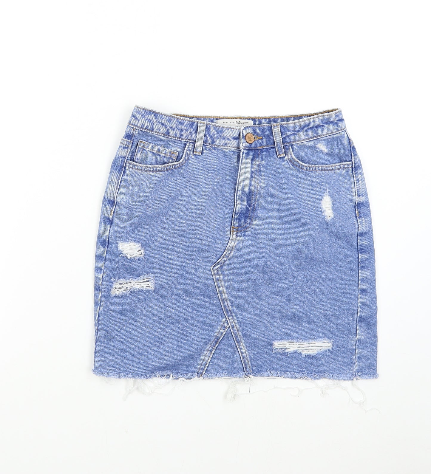New Look 915 Girls Blue  Denim Mini Skirt Size 13 Years