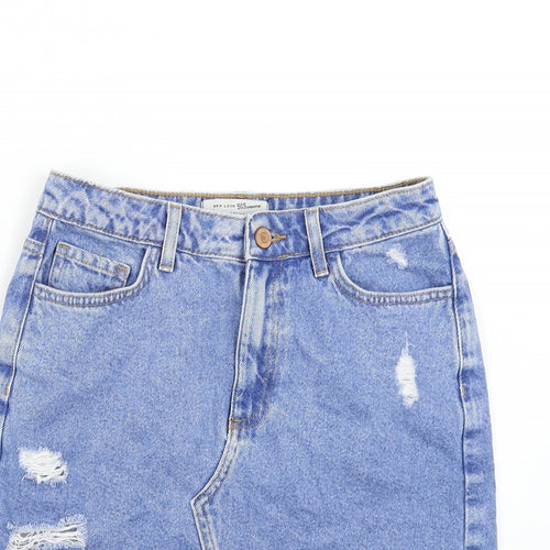 New Look 915 Girls Blue  Denim Mini Skirt Size 13 Years