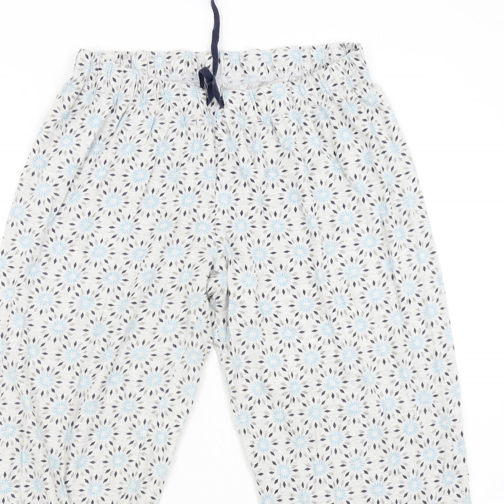 Primark Womens Grey Geometric   Pyjama Pants Size L
