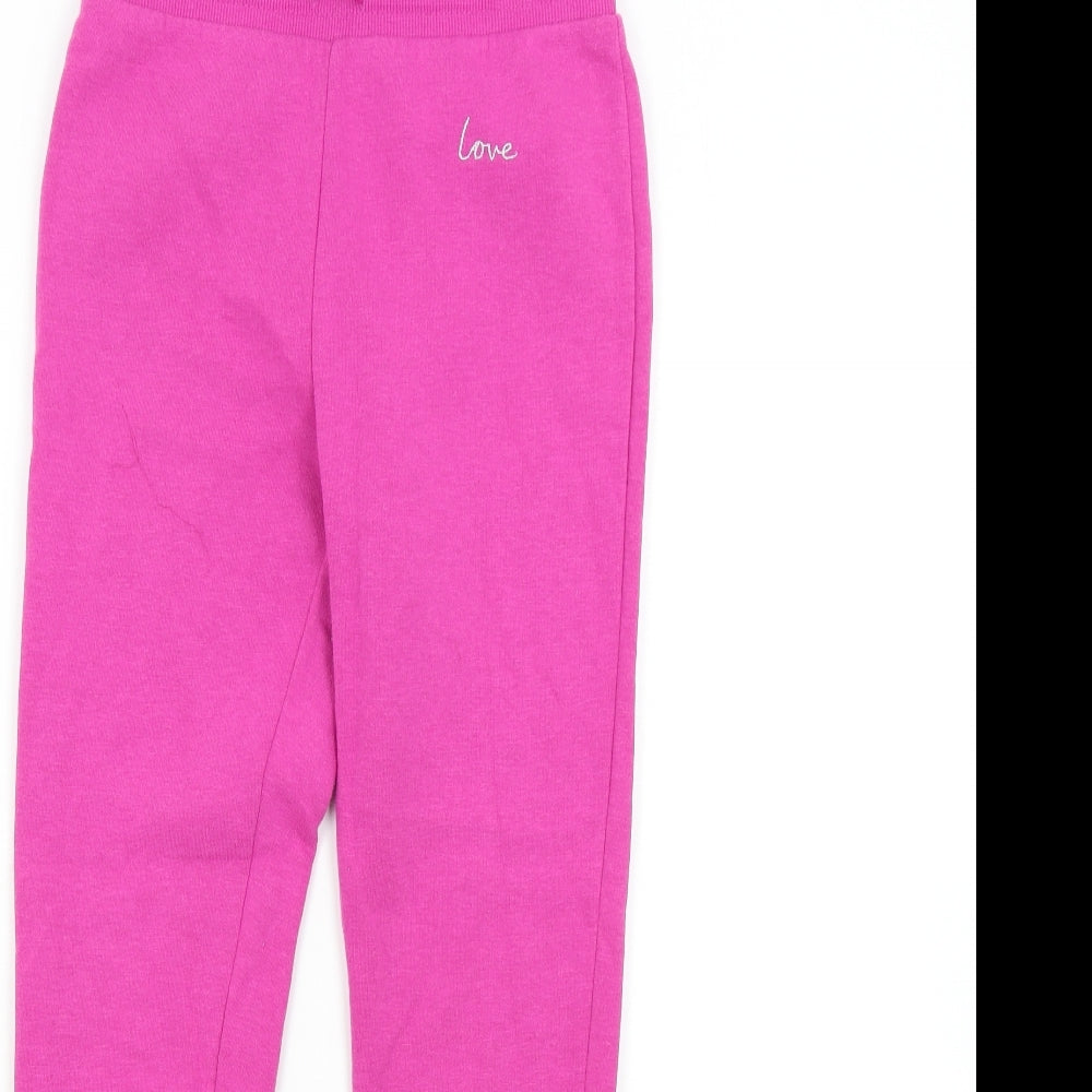 H&M Girls Pink   Sweatpants Trousers Size 9-10 Years