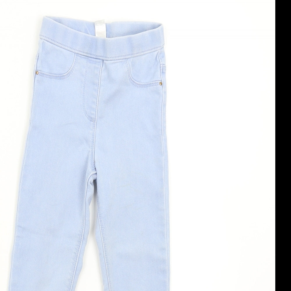 George Girls Blue  Denim Jegging Jeans Size 5-6 Years