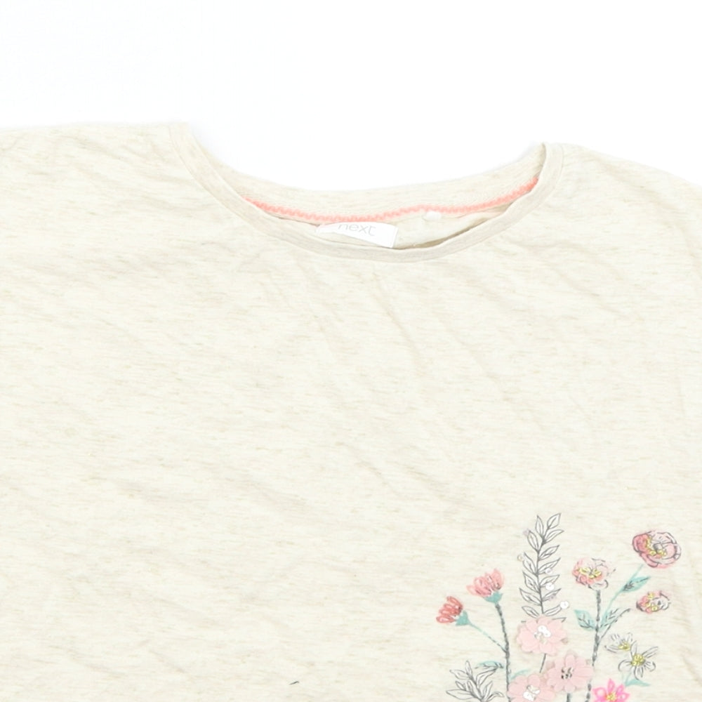 NEXT Girls Beige   Basic T-Shirt Size 8 Years