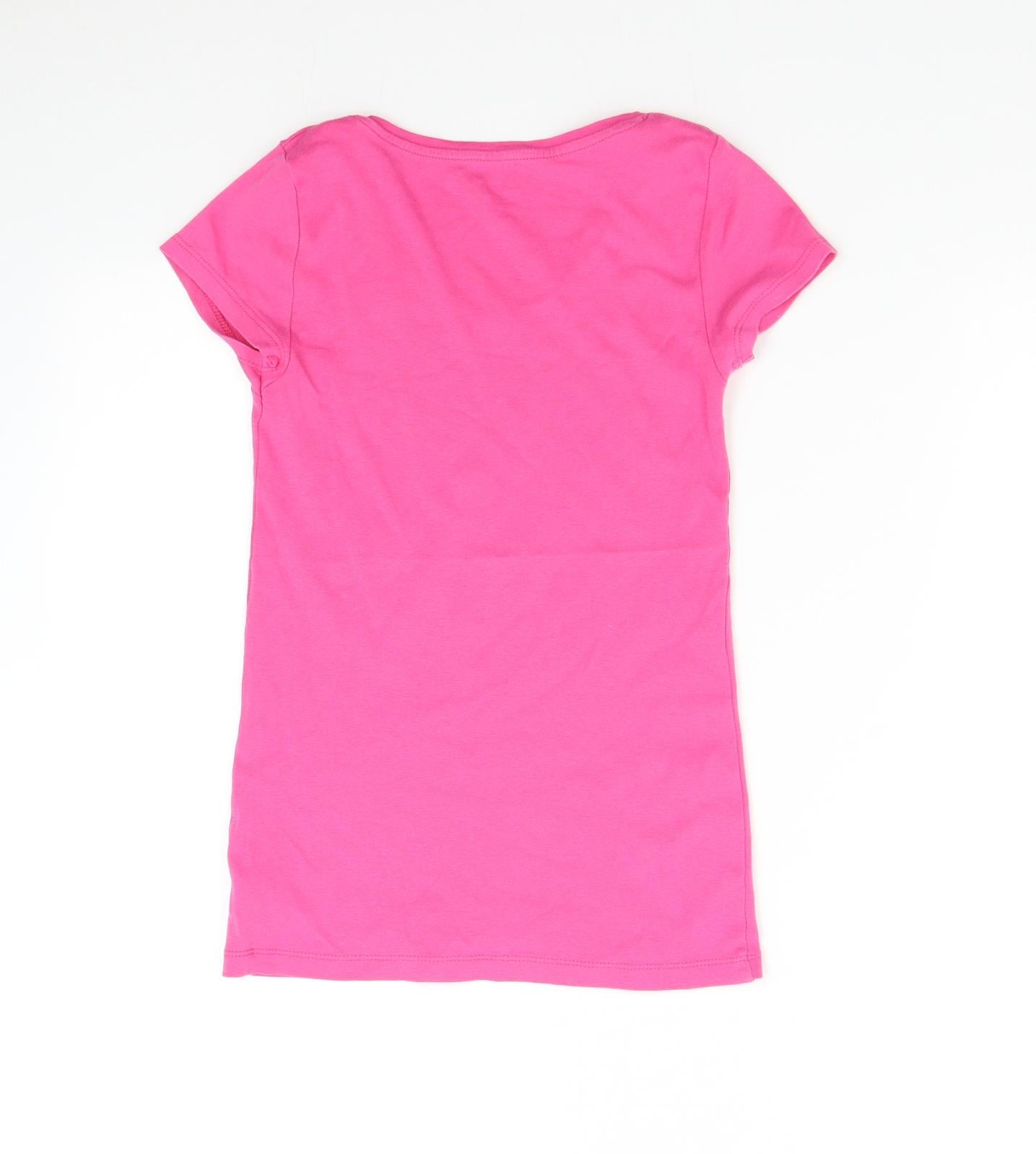Peacocks Womens Pink   Basic T-Shirt Size 10