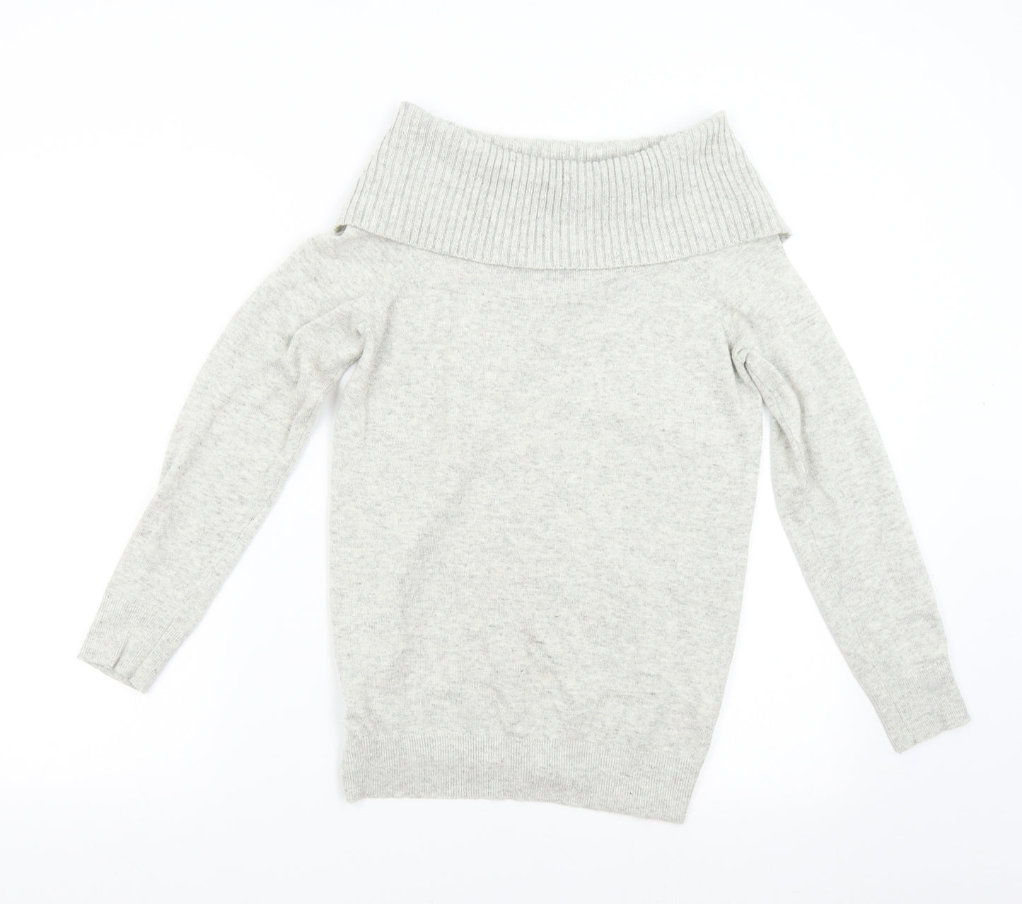 Wallis Womens Grey  Knit Pullover Jumper Size S