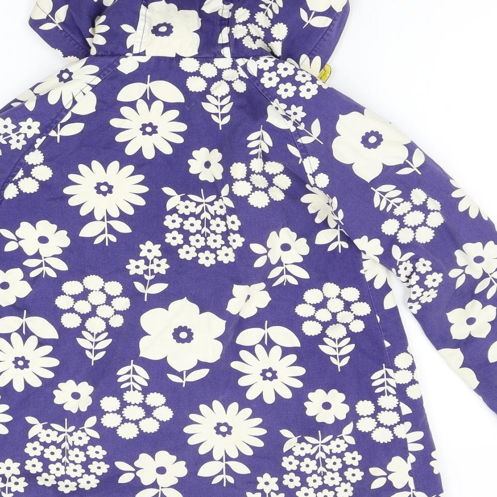 Boden Girls Blue Floral  Jacket  Size 9-10 Years