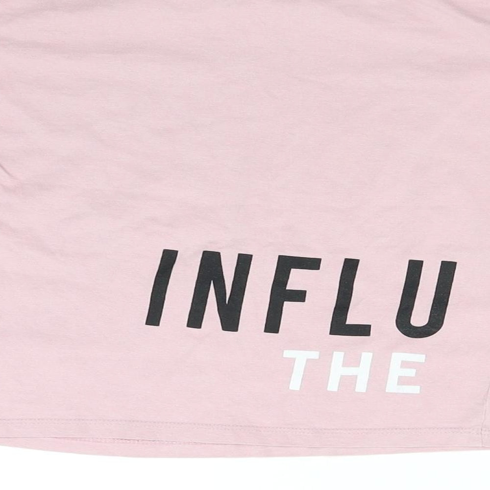 George Girls Pink   Basic T-Shirt Size 5-6 Years