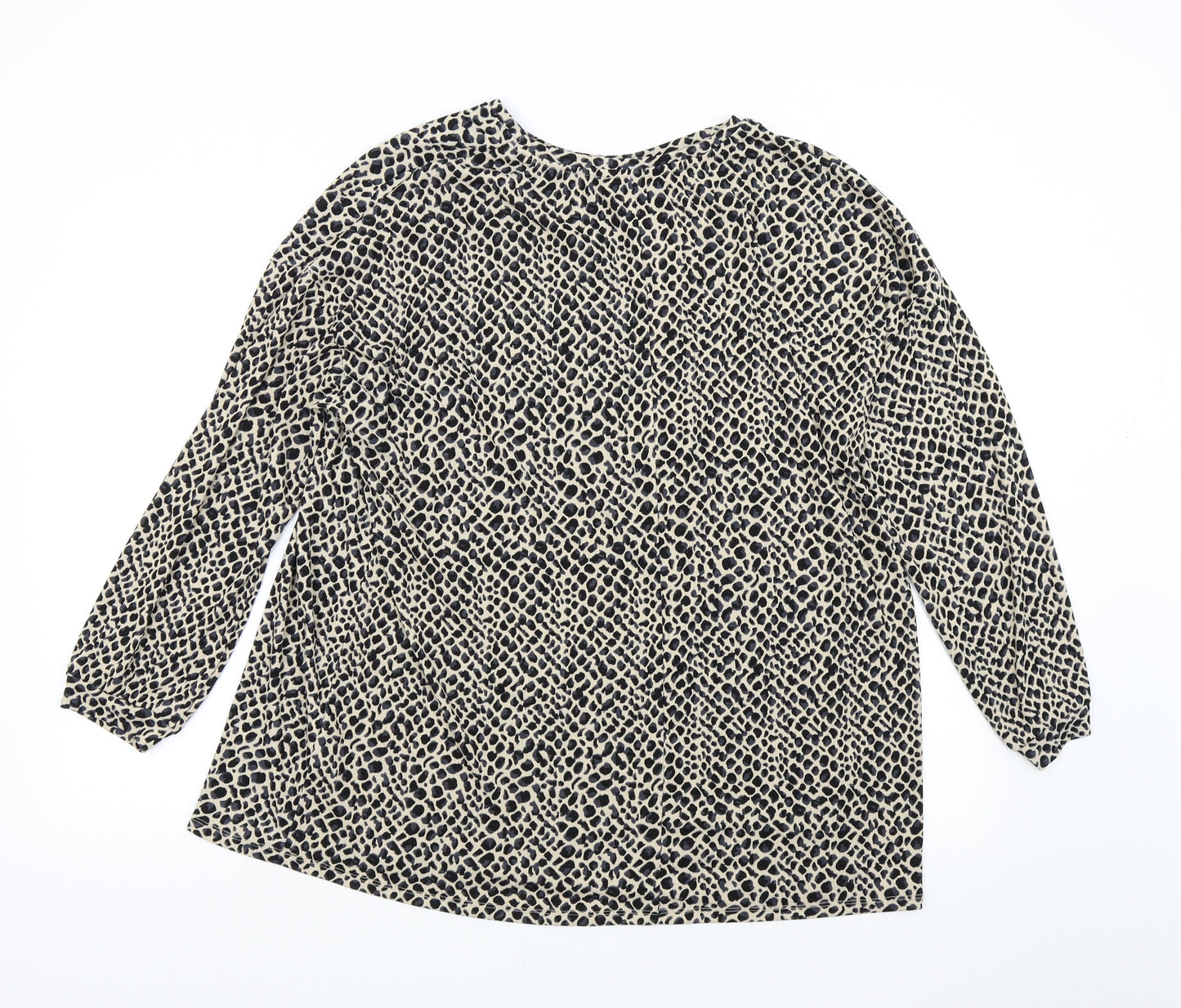 Matalan Womens Multicoloured Animal Print  Basic Blouse Size 22