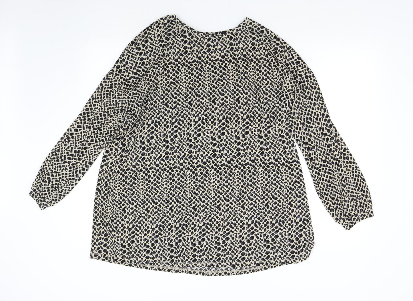 Matalan Womens Multicoloured Animal Print  Basic Blouse Size 22