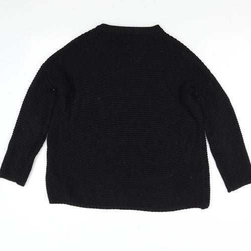 Primark Womens Black  Knit Pullover Jumper Size 6