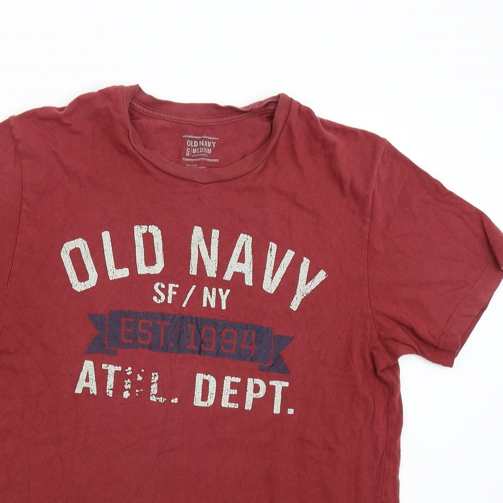 Old Navy Mens Red    T-Shirt Size M