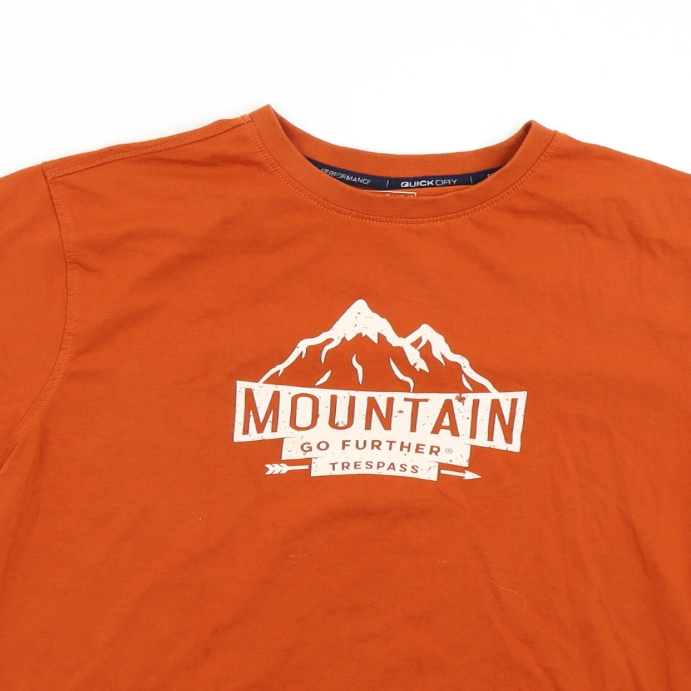 Trespass Mens Orange    T-Shirt Size M