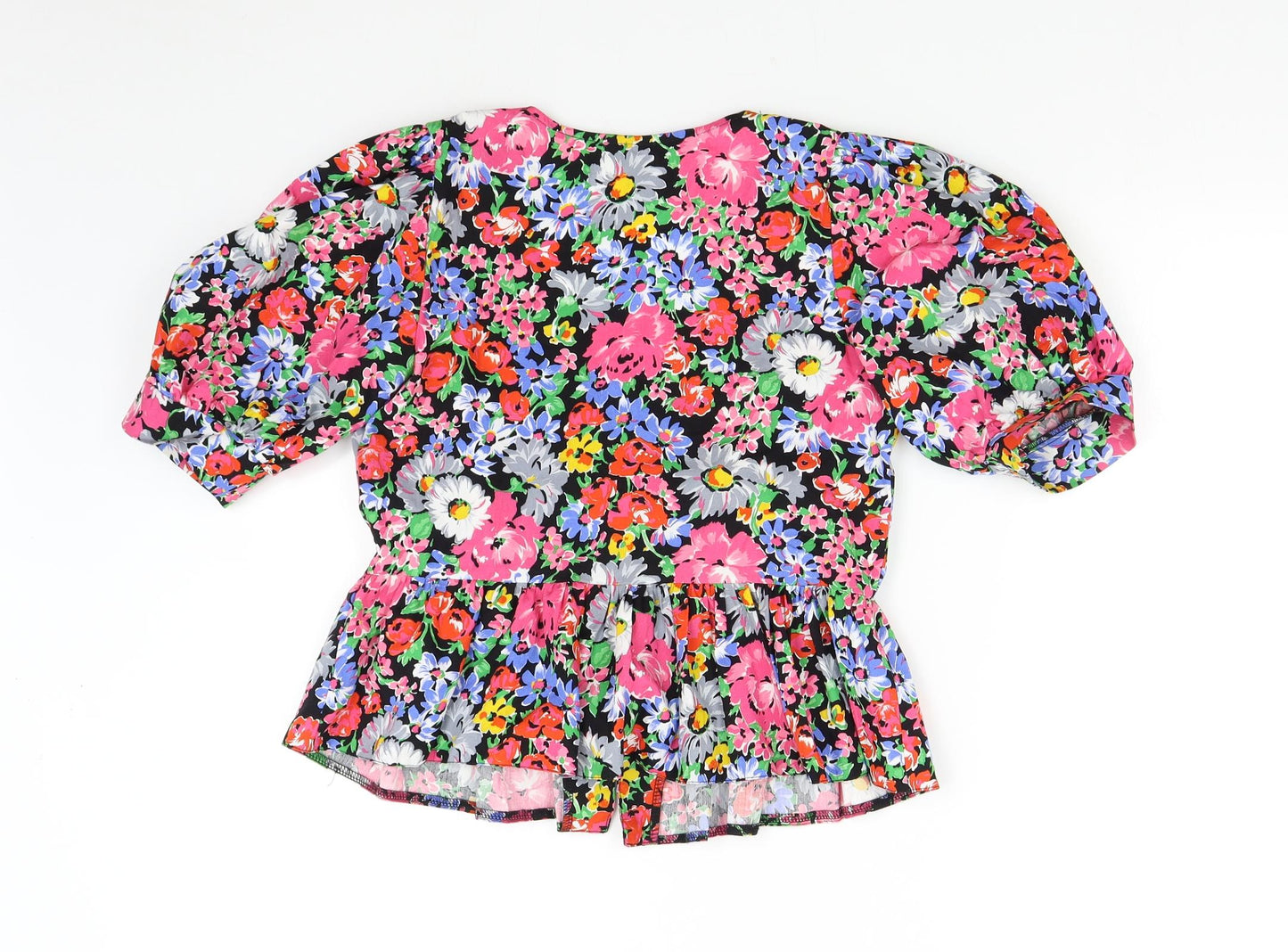 New Look Womens Multicoloured Floral  Basic Blouse Size 8