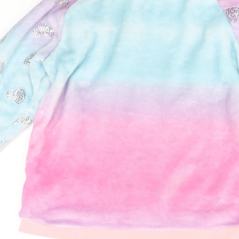 George Girls Multicoloured Solid Fleece Top Pyjama Top Size 9-10 Years  - Unicorn
