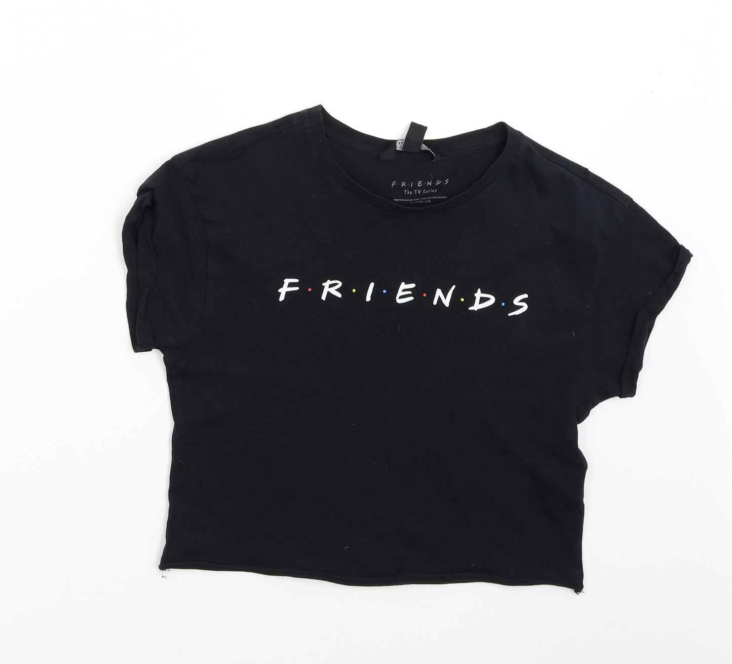 New Look 915 Girls Black   Basic T-Shirt Size 12-13 Years  - Friends