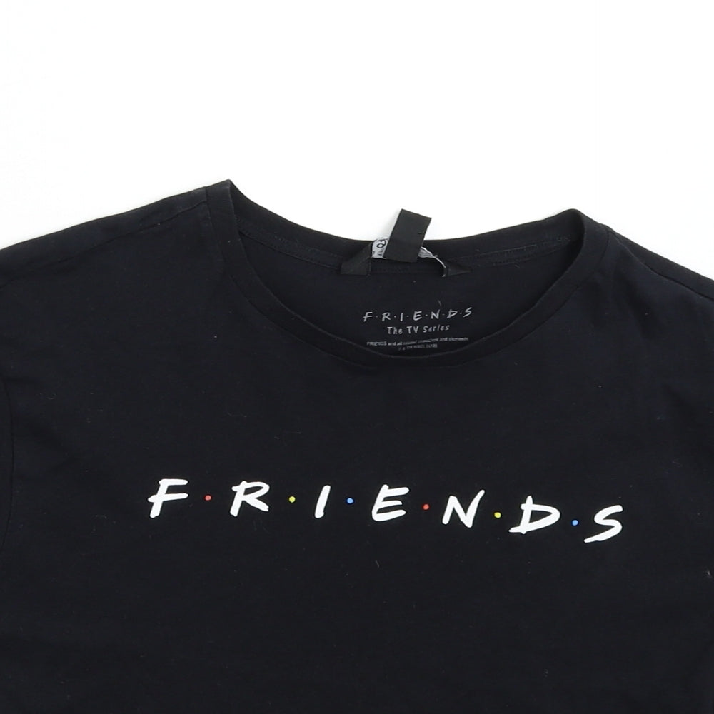 New Look 915 Girls Black   Basic T-Shirt Size 12-13 Years  - Friends
