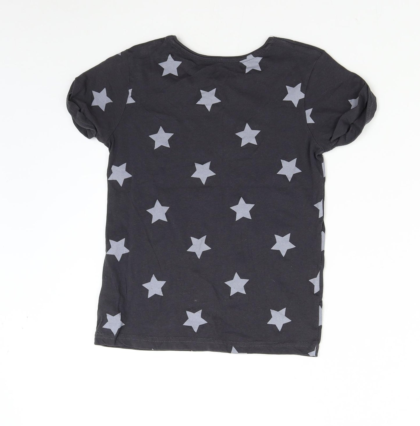 Primark Girls Black   Basic T-Shirt Size 9-10 Years  - Stars NYC
