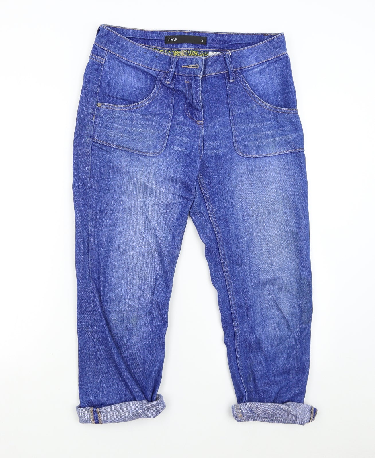 NEXT Womens Blue  Denim Cropped Jeans Size 10 L22 in