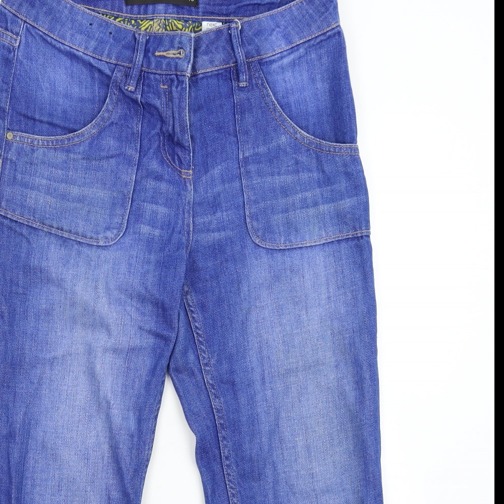 NEXT Womens Blue  Denim Cropped Jeans Size 10 L22 in