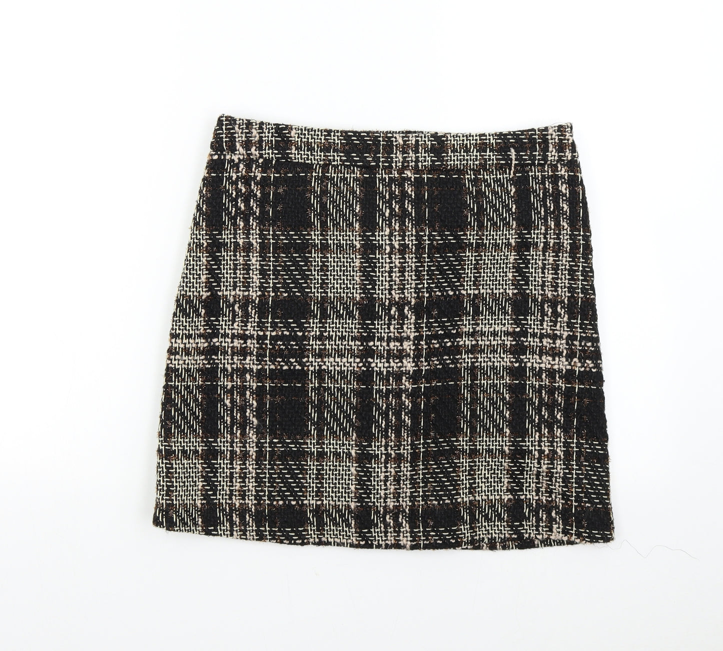 F&F Womens Multicoloured Check  Mini Skirt Size 10