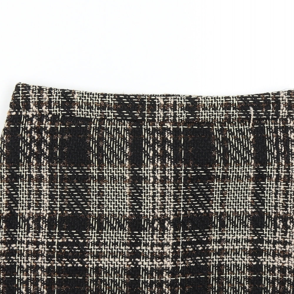 F&F Womens Multicoloured Check  Mini Skirt Size 10