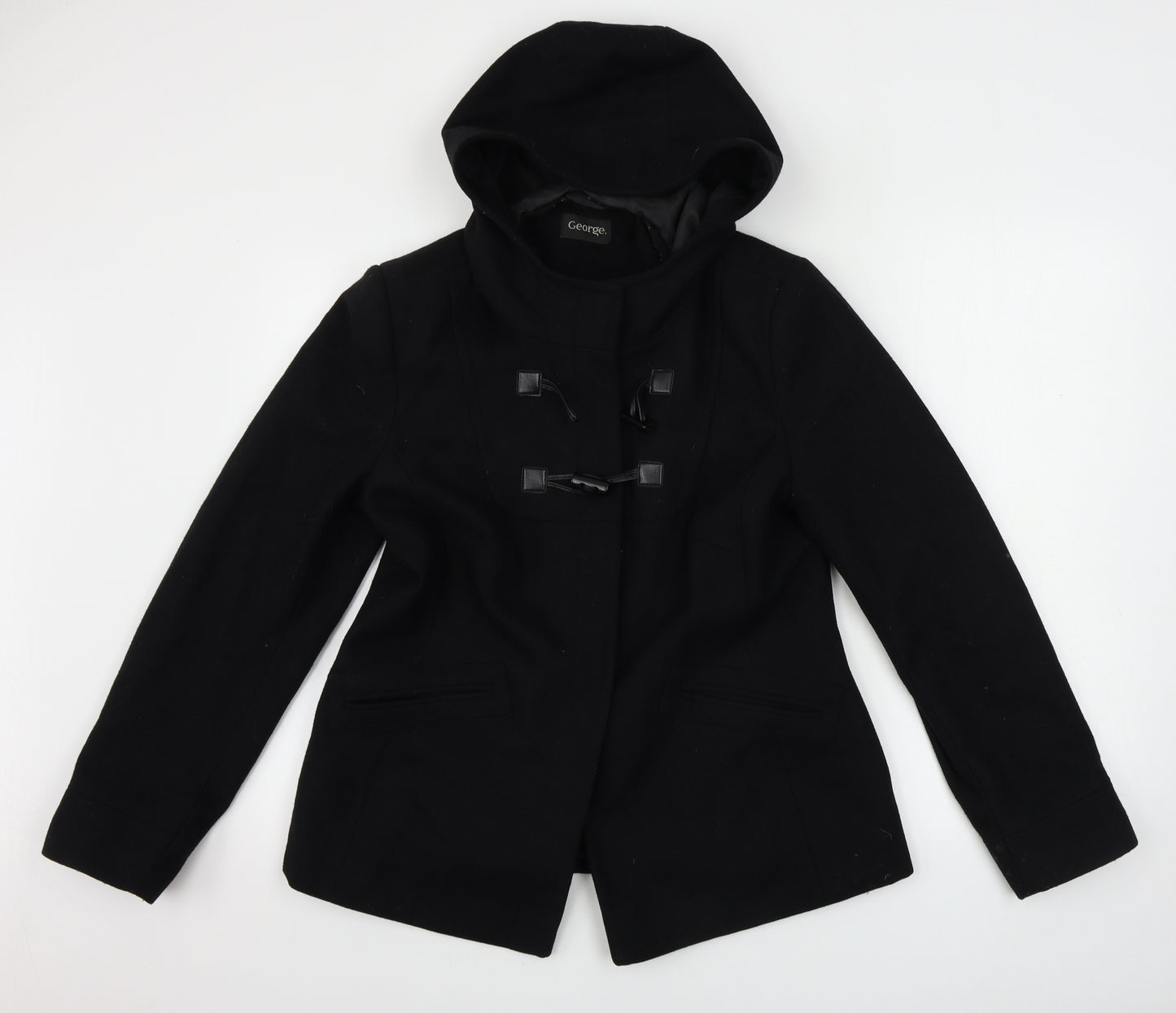 George  Womens Black   Jacket Coat Size 12
