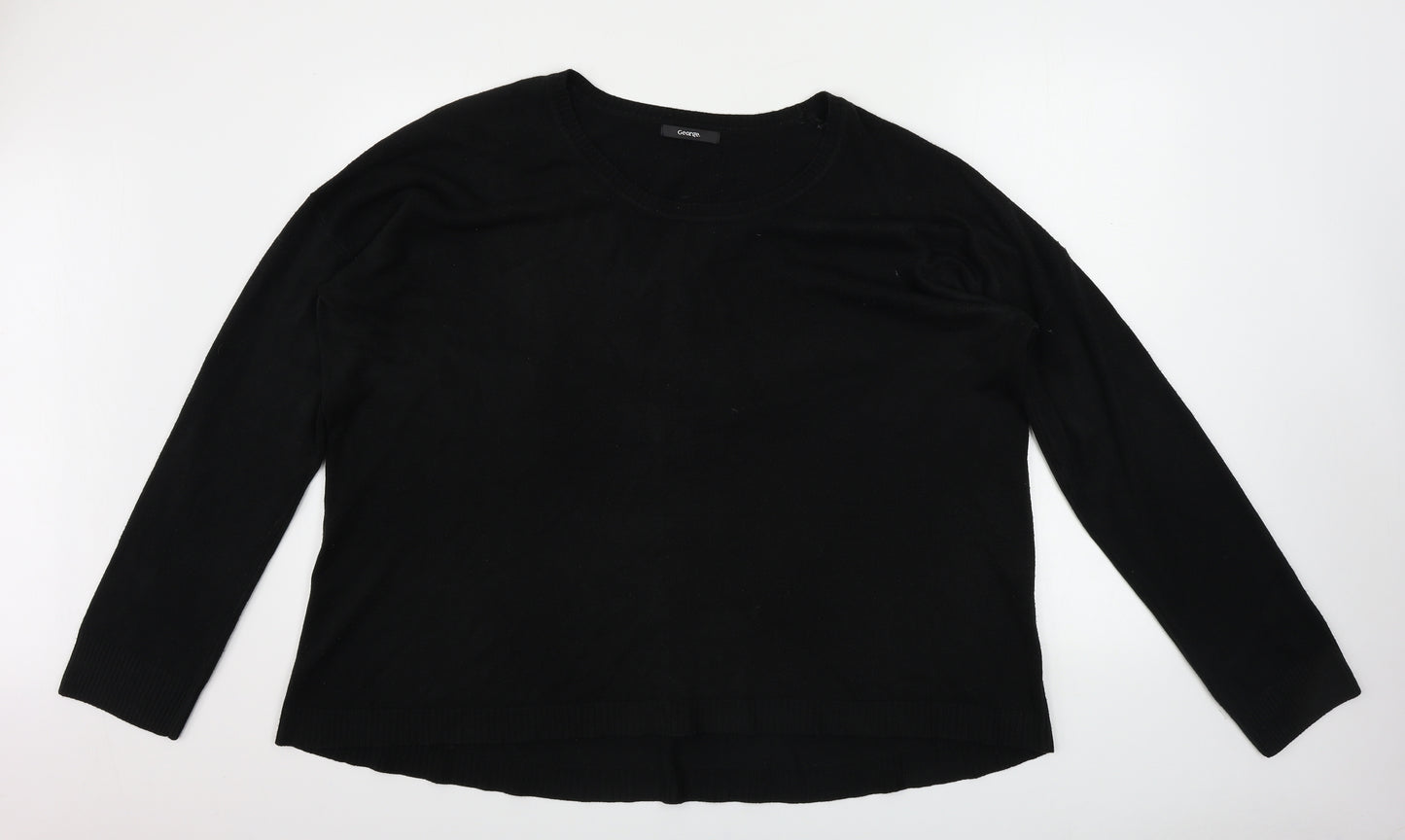 George  Womens Black   Pullover Jumper Size 24