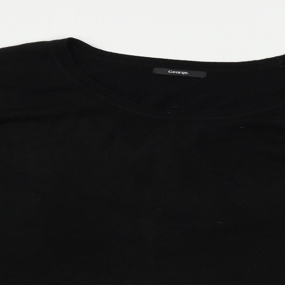 George  Womens Black   Pullover Jumper Size 24