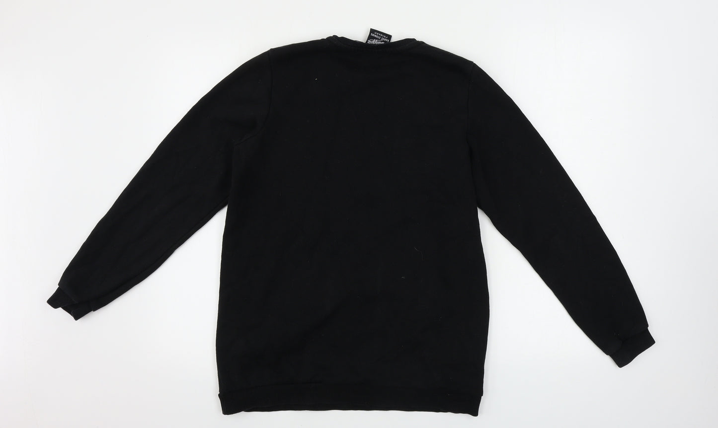 Primark  Girls Black   Pullover Jumper Size 11-12 Years