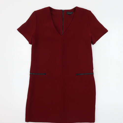 Topshop  Womens Red   A-Line  Size 8