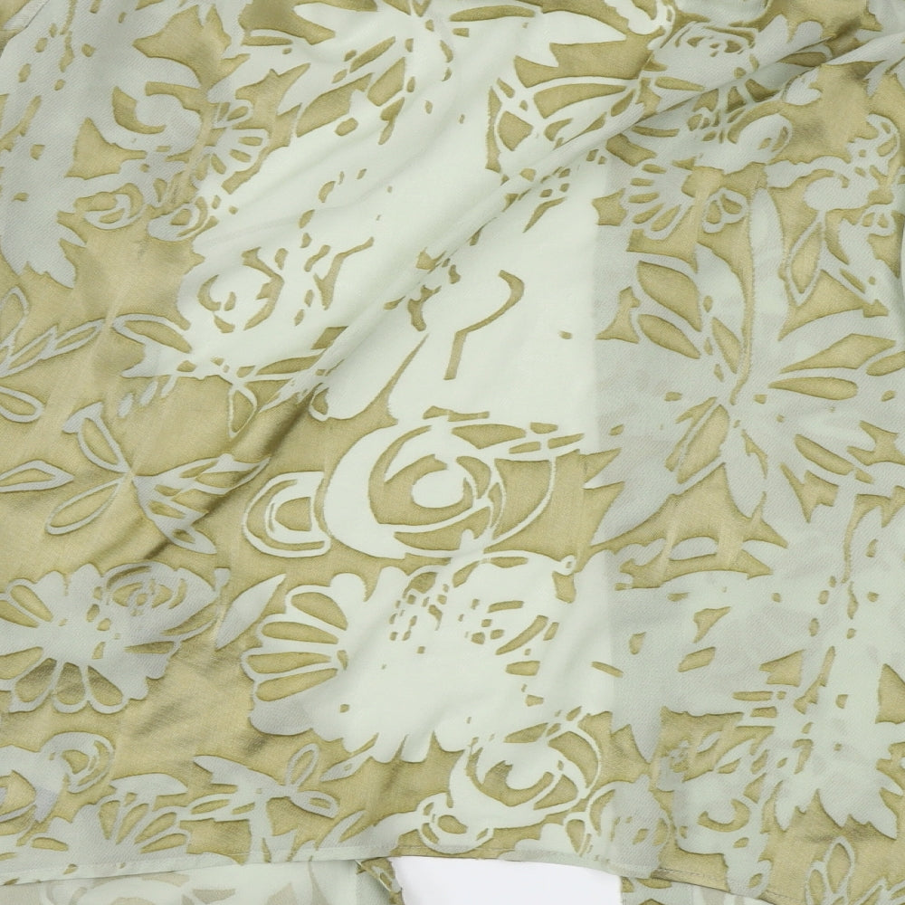 Miss Selfridge  Womens Green Floral  Cardigan Jumper Size 8