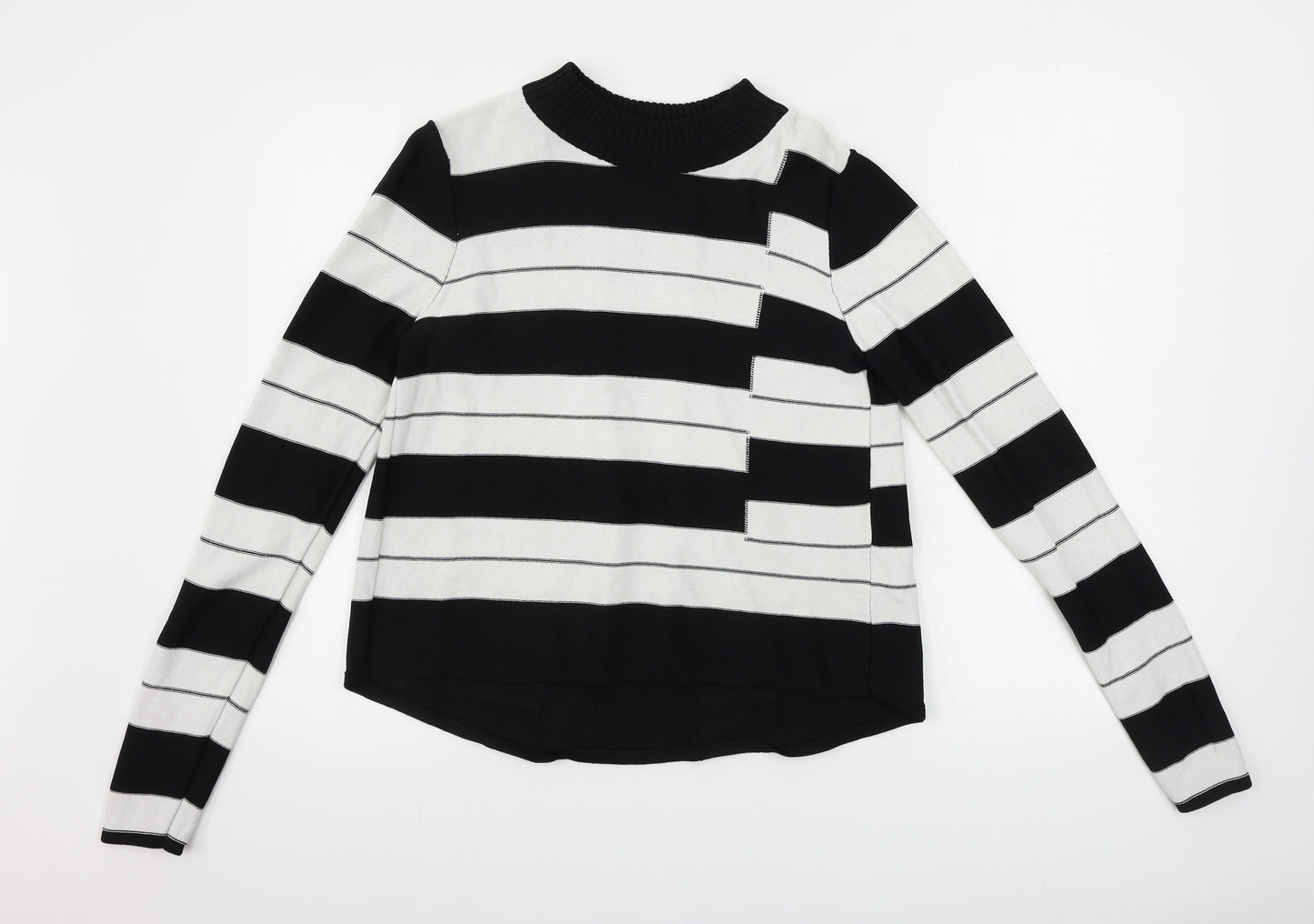 URBAN BLISS  Womens White Striped  Pullover Jumper Size 10