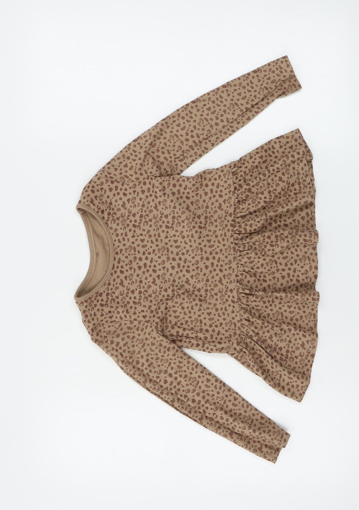George  Girls Brown Animal Print  A-Line  Size 4-5 Years