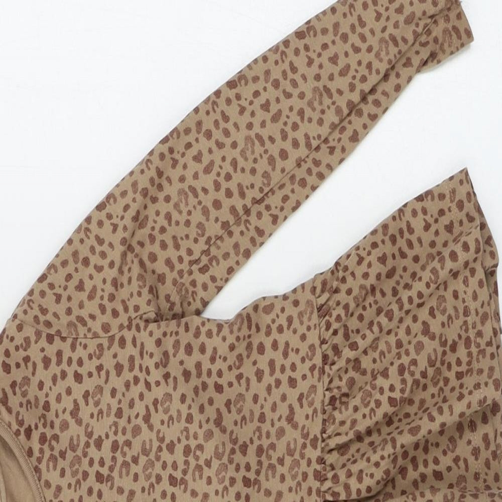 George  Girls Brown Animal Print  A-Line  Size 4-5 Years