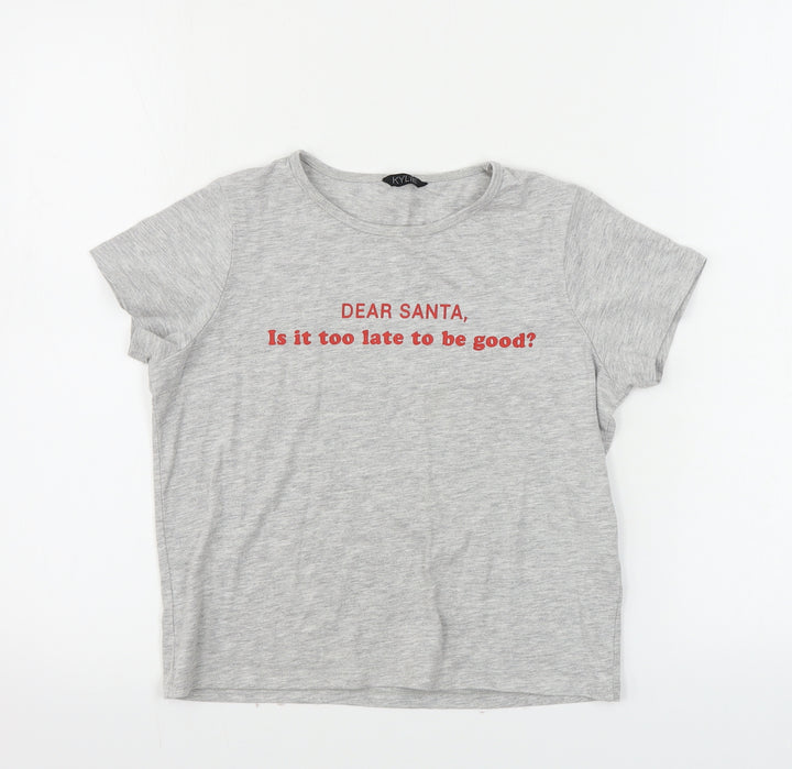 M&Co Boys Grey   Basic T-Shirt Size 12 Years