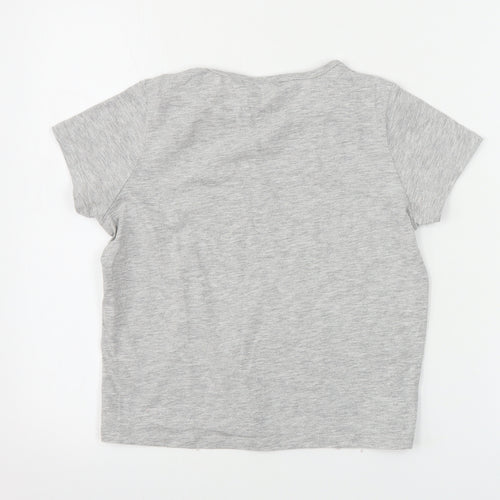 M&Co Boys Grey   Basic T-Shirt Size 12 Years