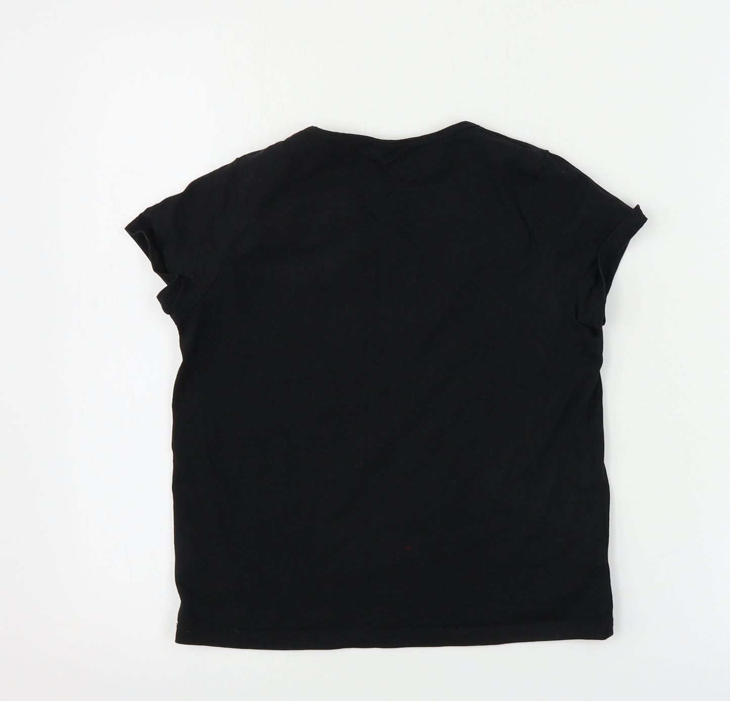 M&Co Girls Black   Basic T-Shirt Size 12 Years