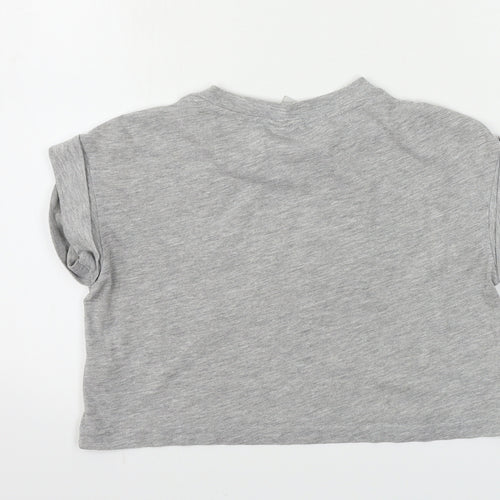 YD Girls Grey   Cropped T-Shirt Size 10-11 Years