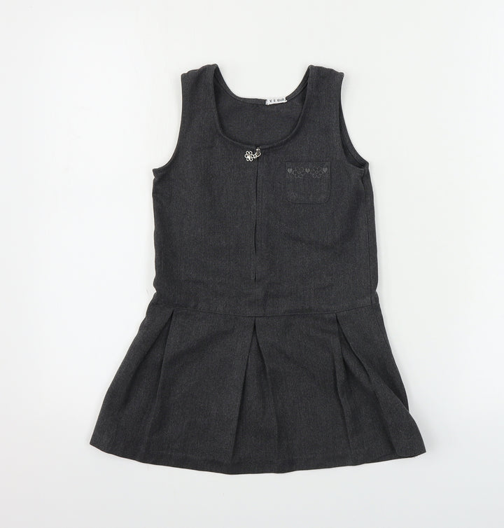 Matalan  Girls Grey   A-Line  Size 4 Years