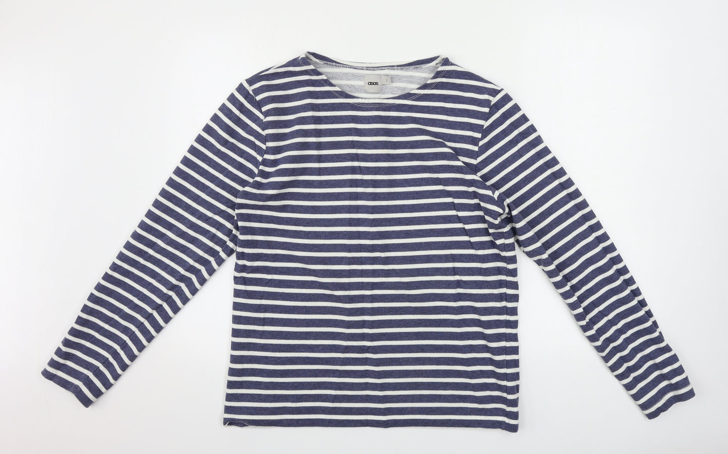ASOS  Womens Blue Striped  Pullover Jumper Size L