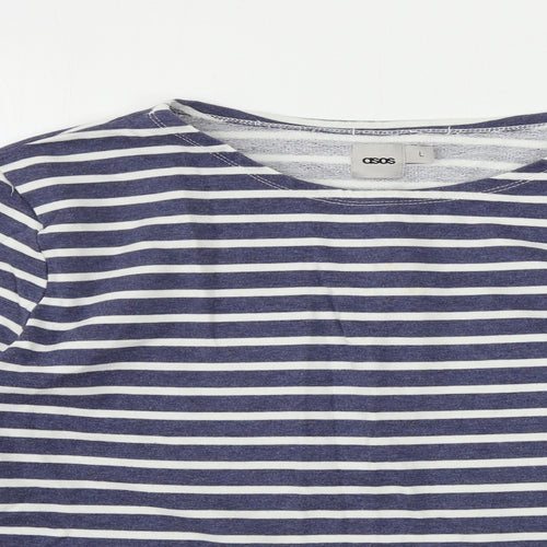 ASOS  Womens Blue Striped  Pullover Jumper Size L