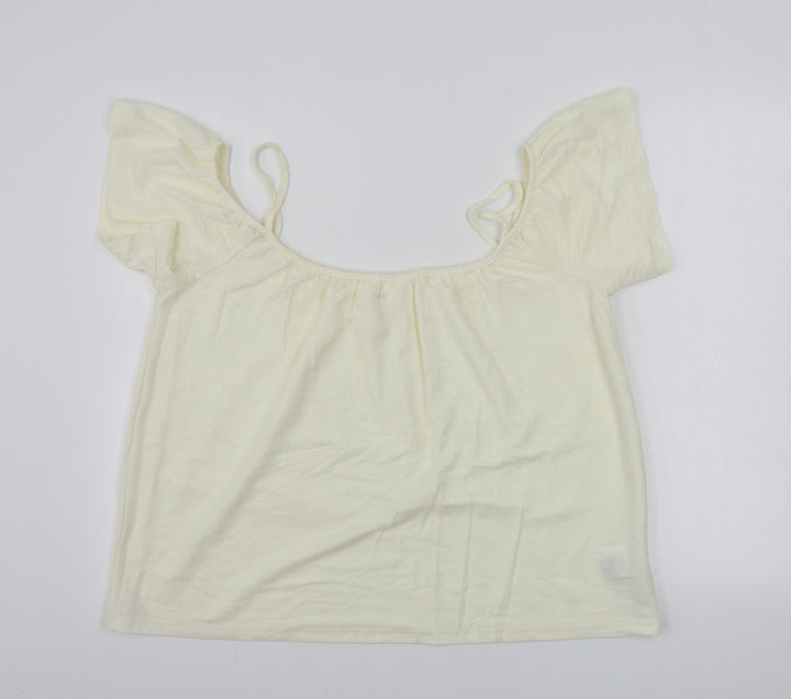 H&M  Womens Beige   Basic Blouse Size L