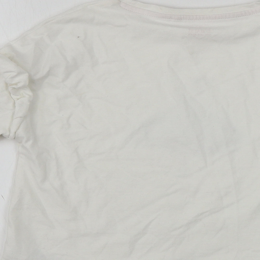 NEXT  Girls White   Basic T-Shirt Size 8 Years