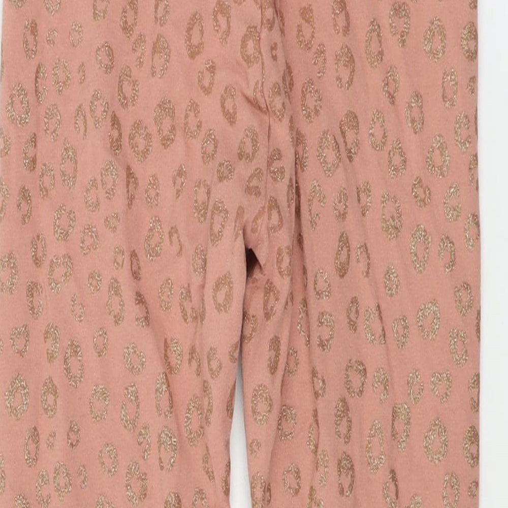 NEXT  Girls Pink Animal Print   Trousers Size 9 Years