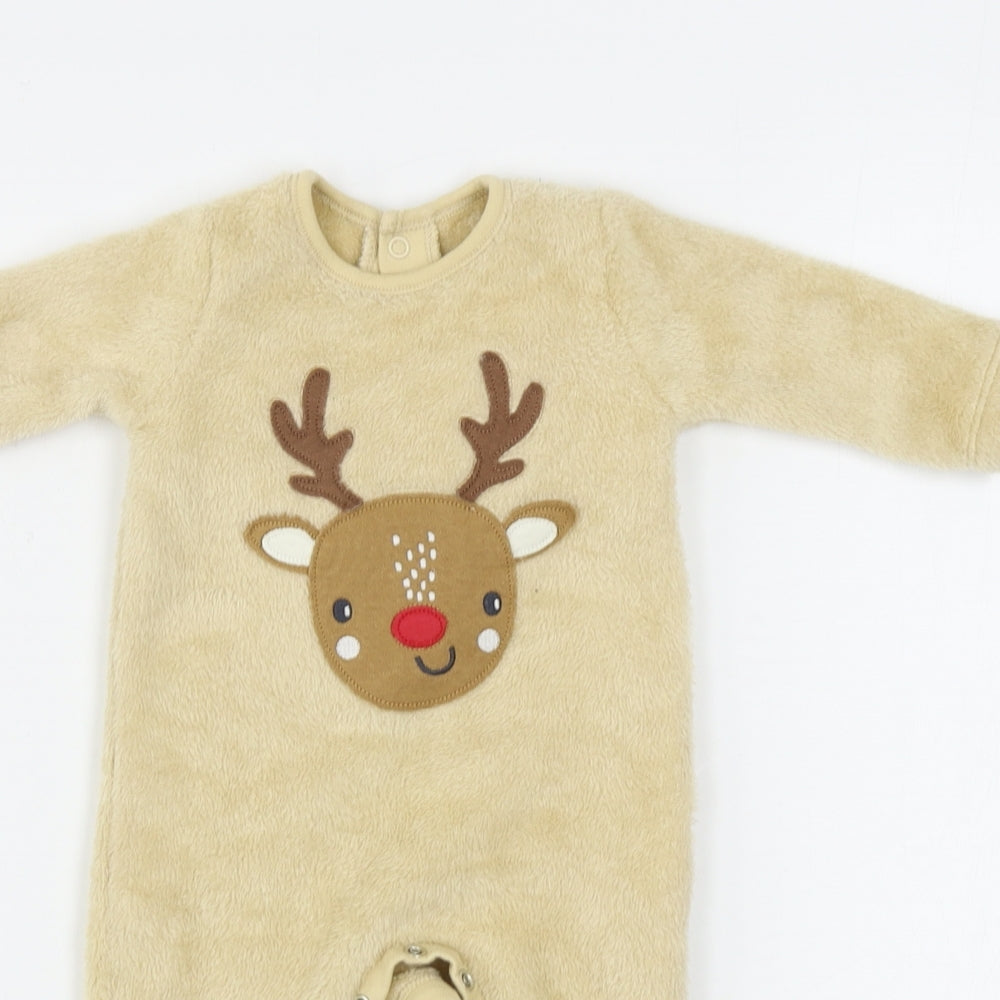 Nutmeg  Girls Brown   Babygrow One-Piece Size 0-3 Months