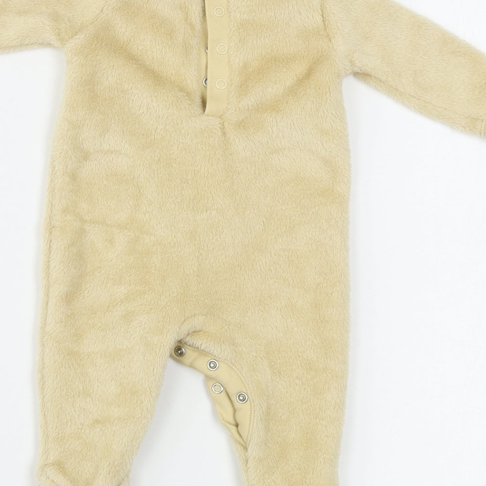 Nutmeg  Girls Brown   Babygrow One-Piece Size 0-3 Months