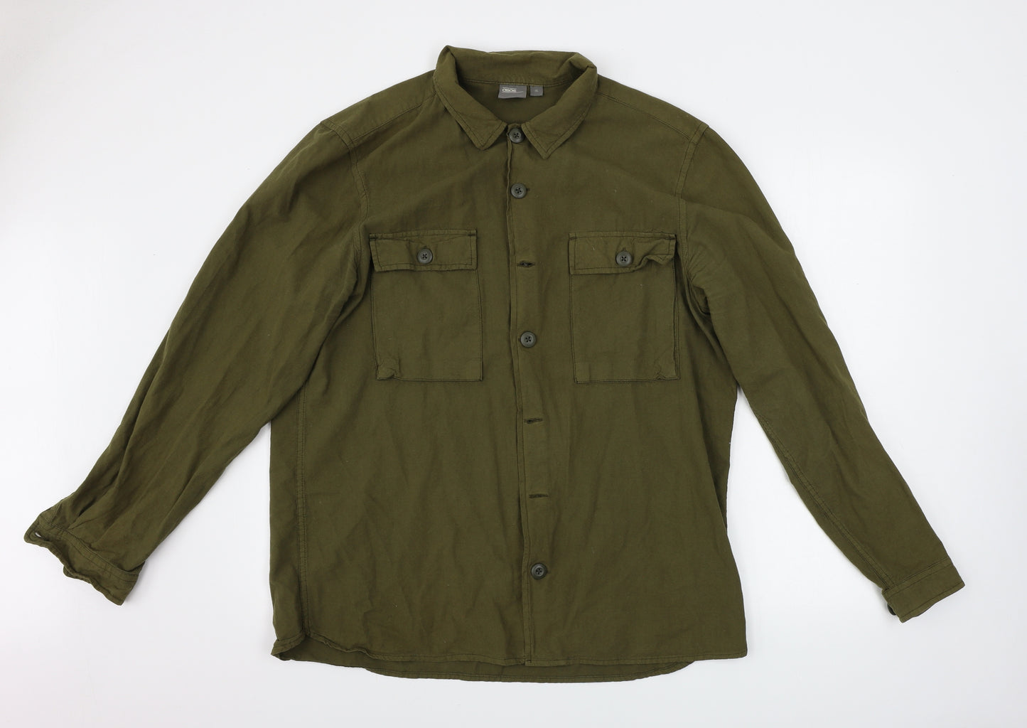 ASOS  Mens Green    Button-Up Size XL