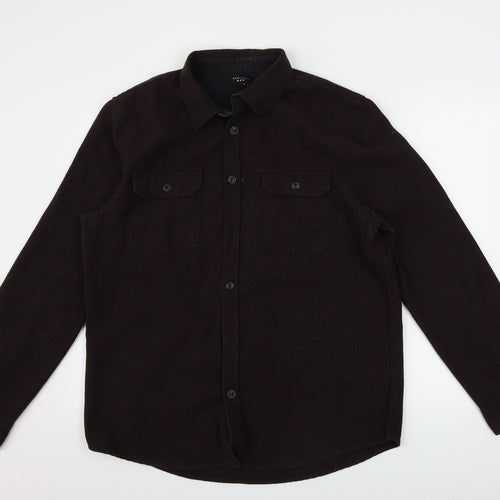 New Look  Mens Brown    Button-Up Size XL