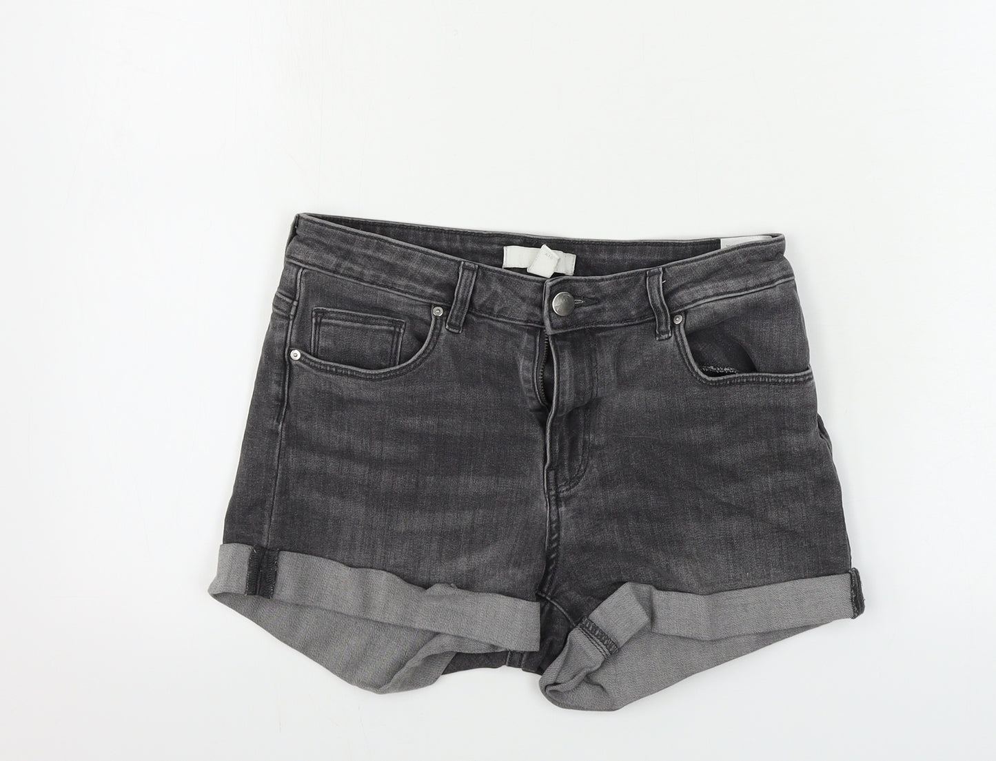 H&M  Womens Grey   Cut-Off Shorts Size 8