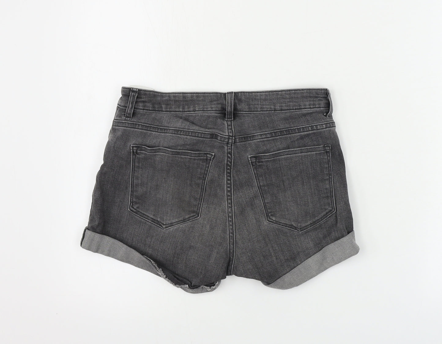 H&M  Womens Grey   Cut-Off Shorts Size 8