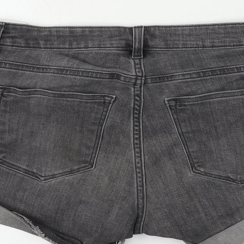H&M  Womens Grey   Cut-Off Shorts Size 8